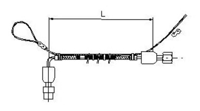 STAINLESS STEEL IXAL.S FLEXIBLE CYLINDER L=1,3m